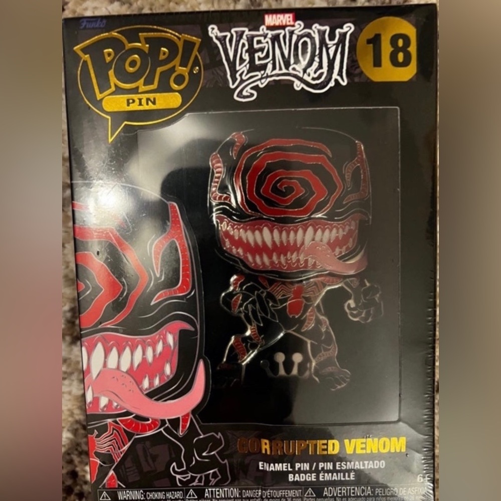 Corrupted Venom #18 Funko Pin!
